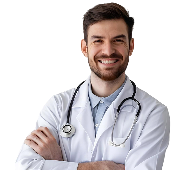 doctor with stethoscope around his neck 1